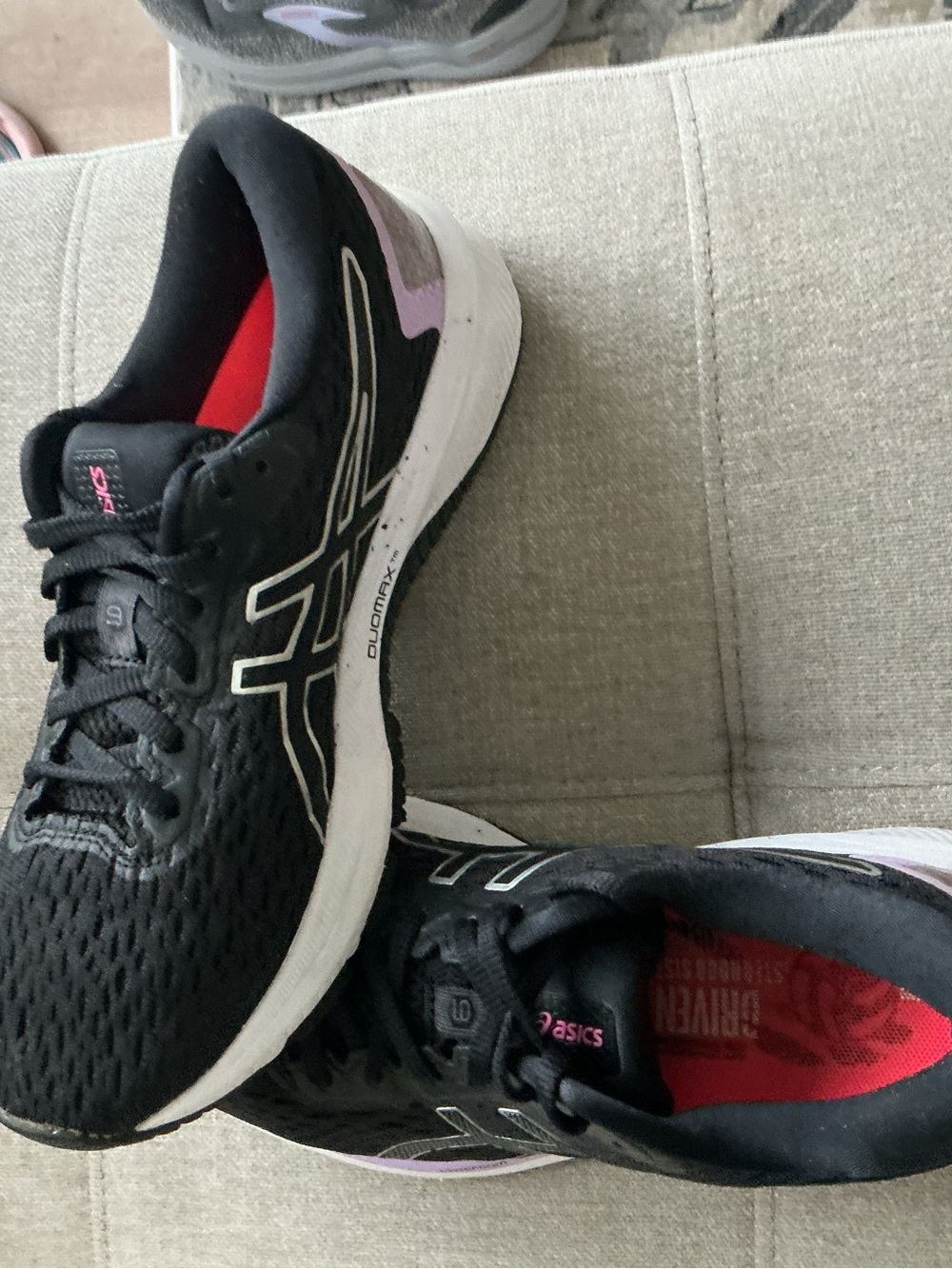 ASICS GT-1000 9 Women’s Size 7 Black Purple Running Shoes 1012A651 Athletic - Picture 15 of 16